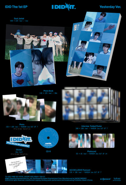 The 1st EP [I did it.] ‘Yesterday’ ver.