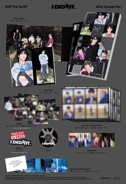 The 1st EP [I did it.] ‘After Sunset’ ver.